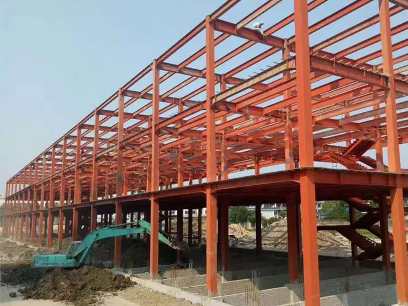 Öko-frëndlech Steel Frame Warehouse Construction