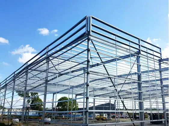 Praktesch a schéine Prefab Metal Stolbau fir Warehouse